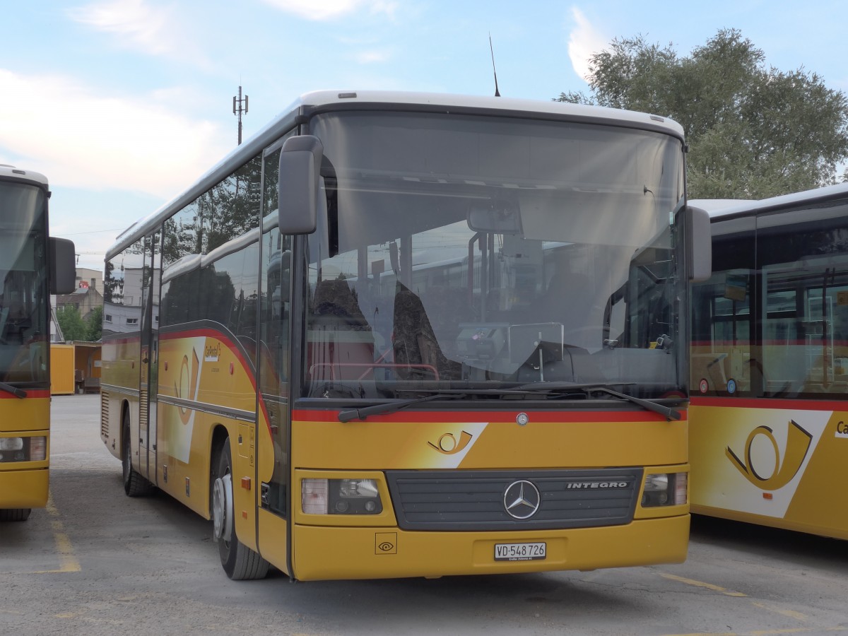 (163'061) - CarPostal Ouest - VD 548'726 - Mercedes am 12. Juli 2015 in Yverdon, Garage