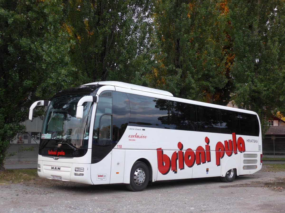 (163'187) - Aus Kroatien: Brioni, Pula - Nr. 110/PU 710-PM - MAN am 30. Juli 2015 in Thun, Lachenwiese