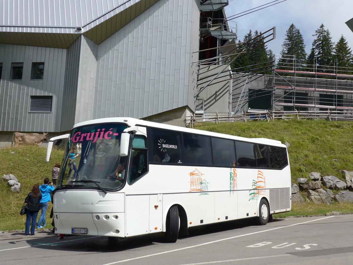 (163'234) - Aus Serbien: Grujic - KV 051-TH - Bova am 2. August 2015 in Schwgalp, Sntis-Schwebebahn