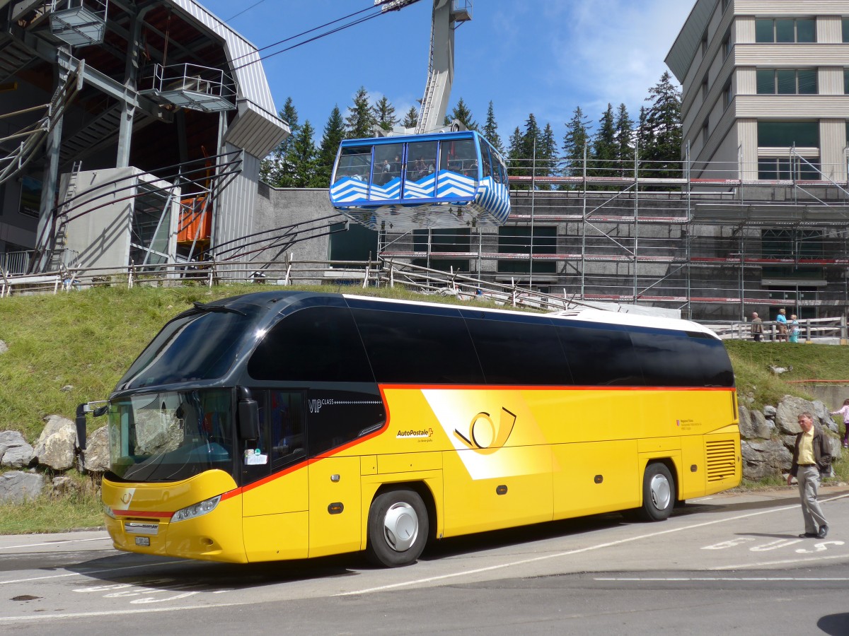 (163'236) - Autopostale, Croglio - TI 181'464 - Neoplan am 2. August 2015 in Schw�galp, S�ntis-Schwebebahn