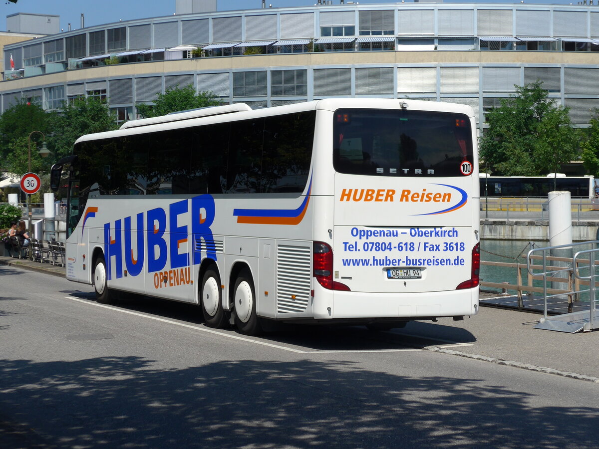 (163'295) - Aus Deutschland: Huber, Oppenau - OG-HU 94 - Setra am 5. August 2015 bei der Schiffl�ndte Thun