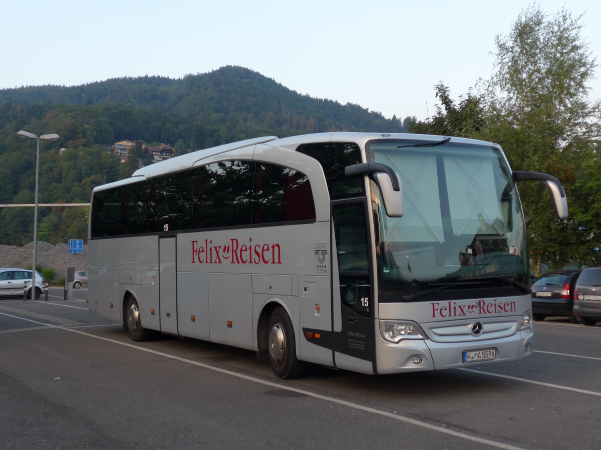 (163'303) - Aus Deutschland: Felix-Reisen, K�ln - Nr. 15/K-MA 5596 - Mercedes am 12. August 2015 in Thun, Seestrasse