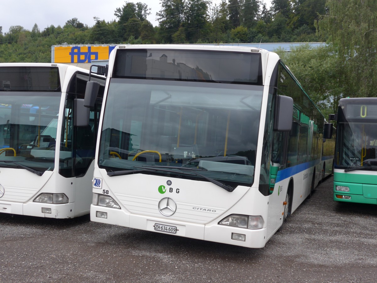 (163'340) - Welti-Furrer, Bassersdorf - Nr. 58/ZH 634'609 - Mercedes (ex Fr�hlich, Z�rich Nr. 609) am 15. August 2015 in Kloten, EvoBus