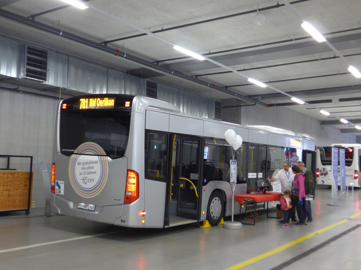 (163'394) - Welti-Furrer, Bassersdorf - Nr. 94/ZH 661'194 - Mercedes am 15. August 2015 in Bassersdorf, Buszentrum Glattal