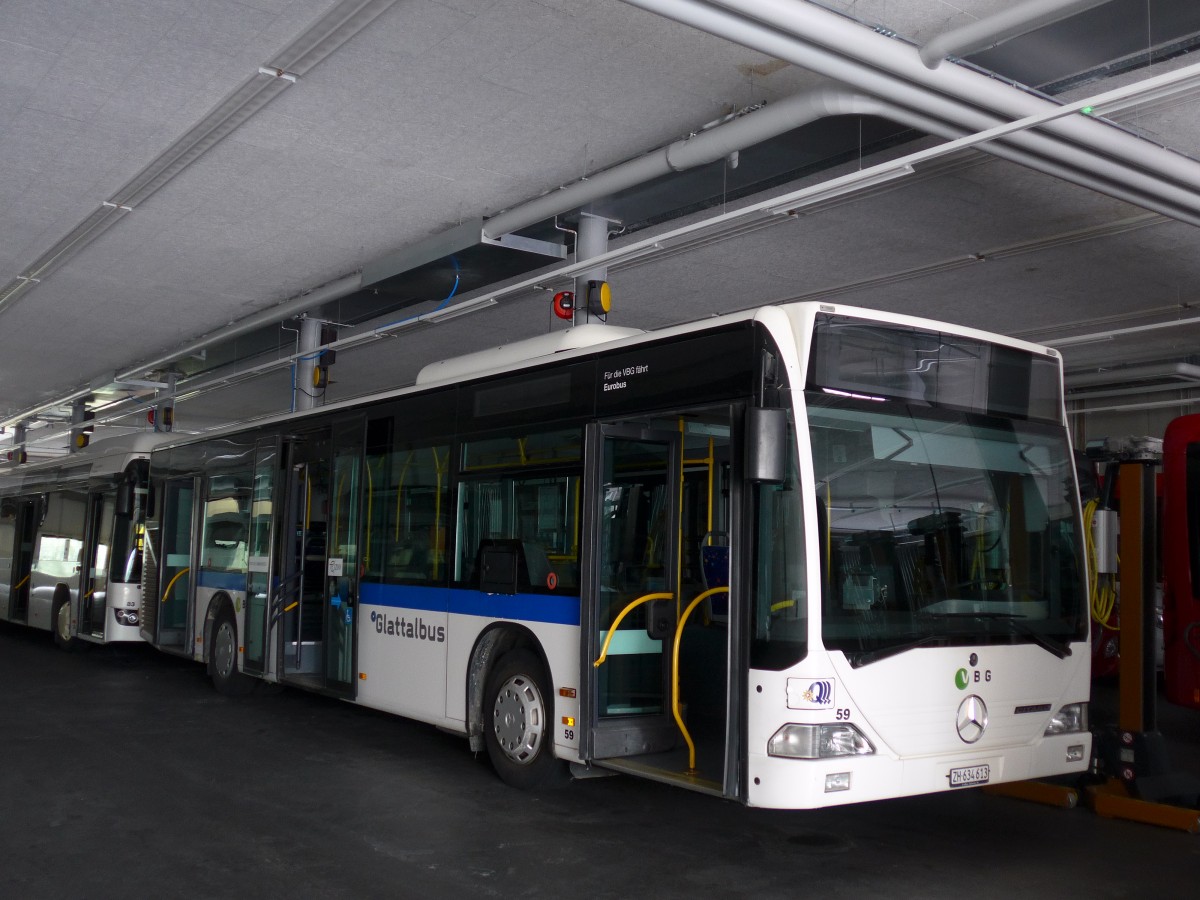 (163'408) - Welti-Furrer, Bassersdorf - Nr. 59/ZH 634'613 - Mercedes (ex Fr�hlich, Z�rich Nr. 613) am 15. August 2015 in Bassersdorf, Buszentrum Glattal