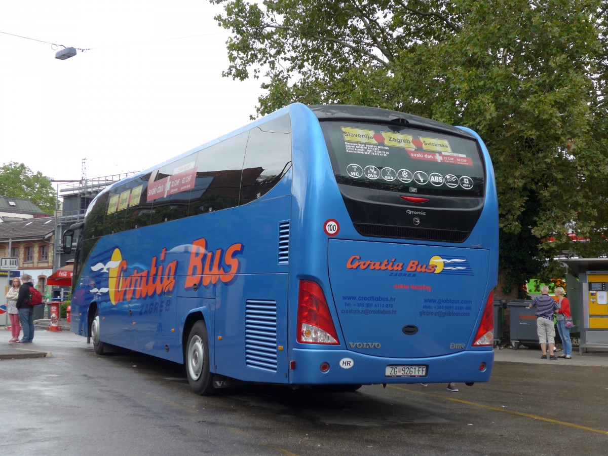 (163'442) - Aus Kroatien: Croatia Bus, Zagreb - ZG 9261-FF - Volvo/Atomic am 15. August 2015 in Zrich, Sihlquai