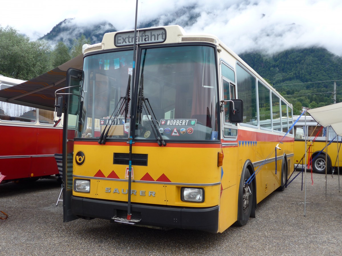 (163'561) - Aus der Schweiz: Toldo, Z�rich - ZH 124'701 - Saurer/R&J (ex Peter, Pfaffnau) am 16. August 2015 in Schaan, Wohnbustreffen