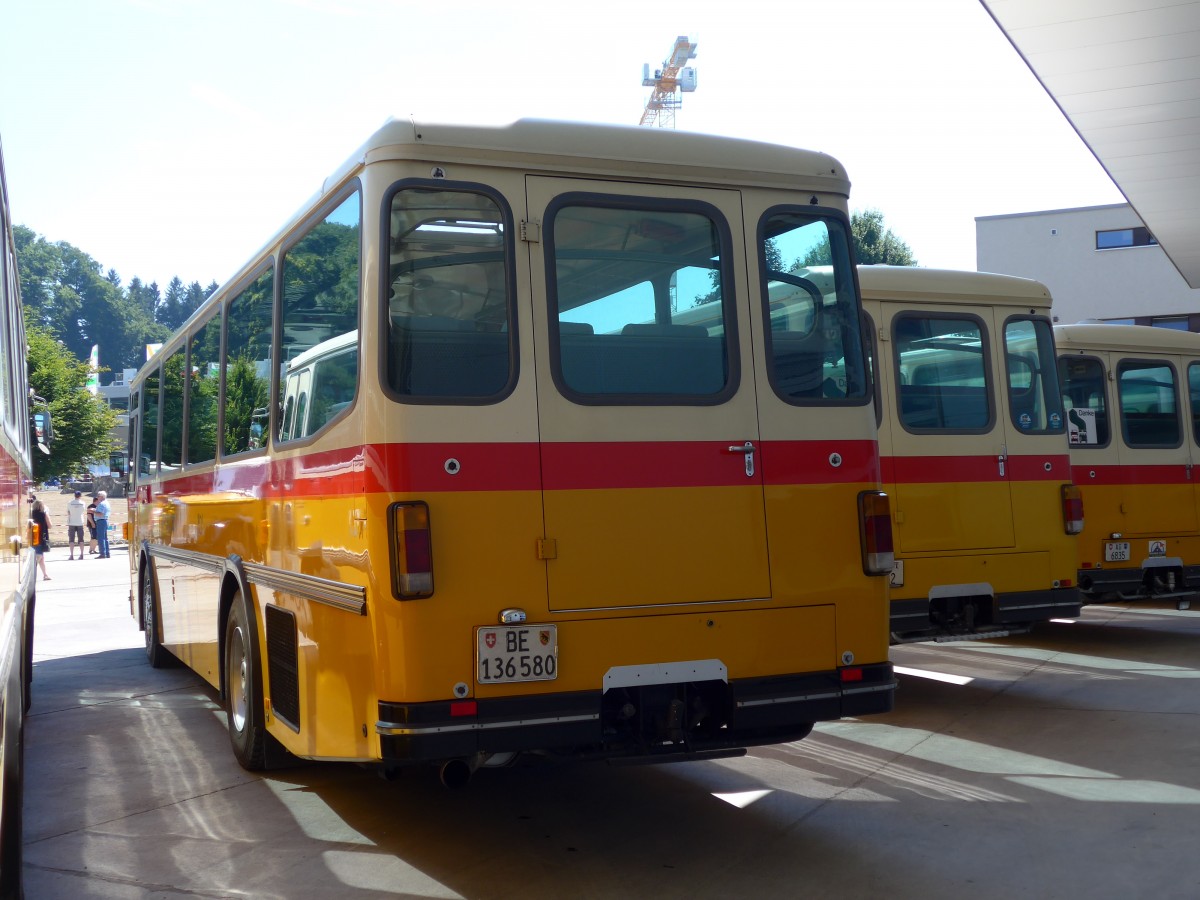 (164'141) - Schumacher, Liebefeld - BE 136'580 - Saurer/T�scher (ex Zimmermann, Niederwangen; ex P 24'289) am 29. August 2015 in Oberkirch, CAMPUS Sursee