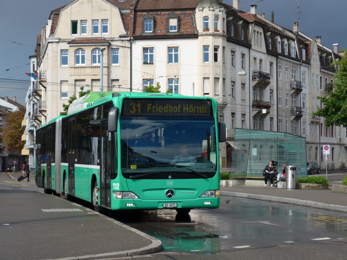 (164'719) - BVB Basel - Nr. 712/BS 6671 - Mercedes am 14. September 2015 in Basel, Wettsteinplatz