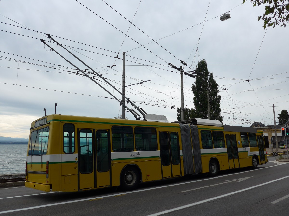 (164'769) - transN, La Chaux-de-Fonds - Nr. 101 - NAW/Hess Gelenktrolleybus (ex TN Neuch�tel Nr. 101) am 15. September 2015 in Neuch�tel, D�p�t