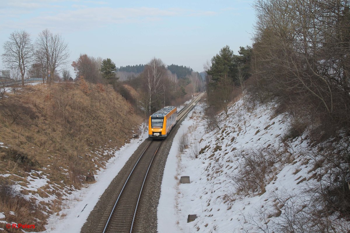 1648 205 als OPB 20879 Hof - As - Cheb - Marktredwitz bei Seußen. 16.02.17