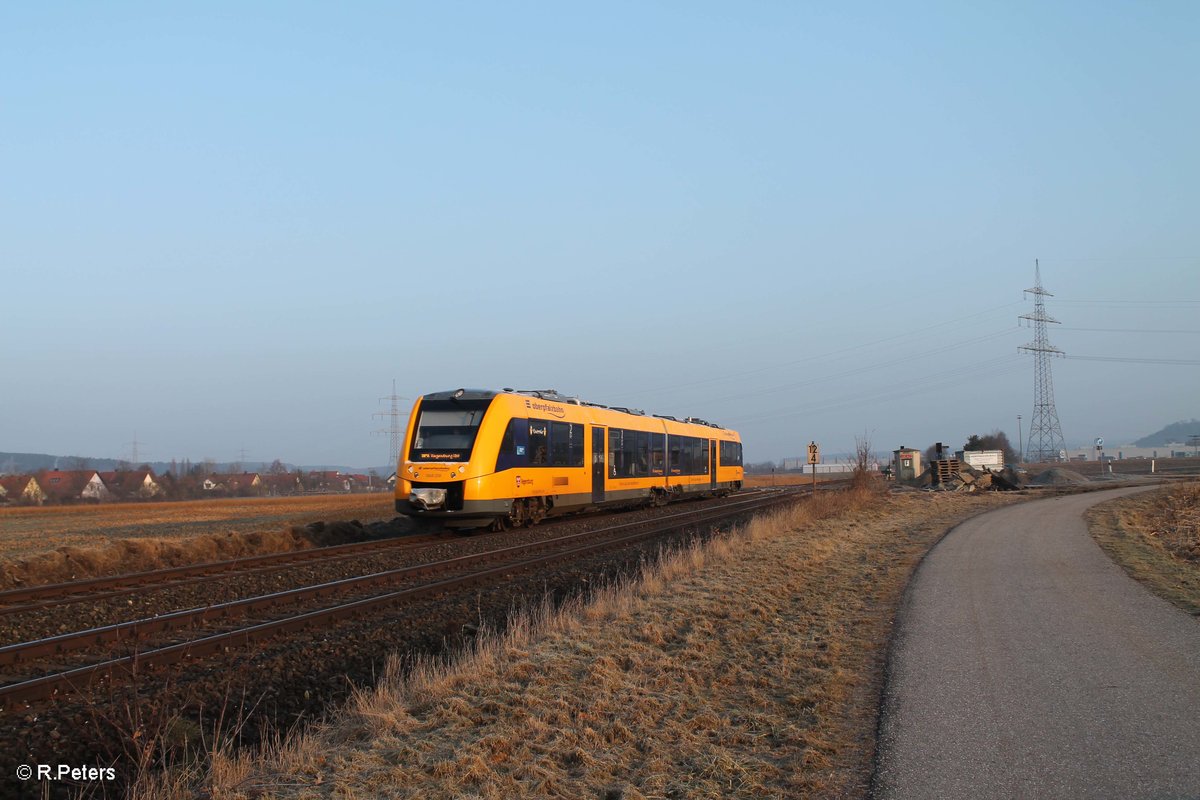 1648 208  Regensburg  als OPX 79719 Cheb - Marktredwitz - Regensburg bei Laub. 11.02.17