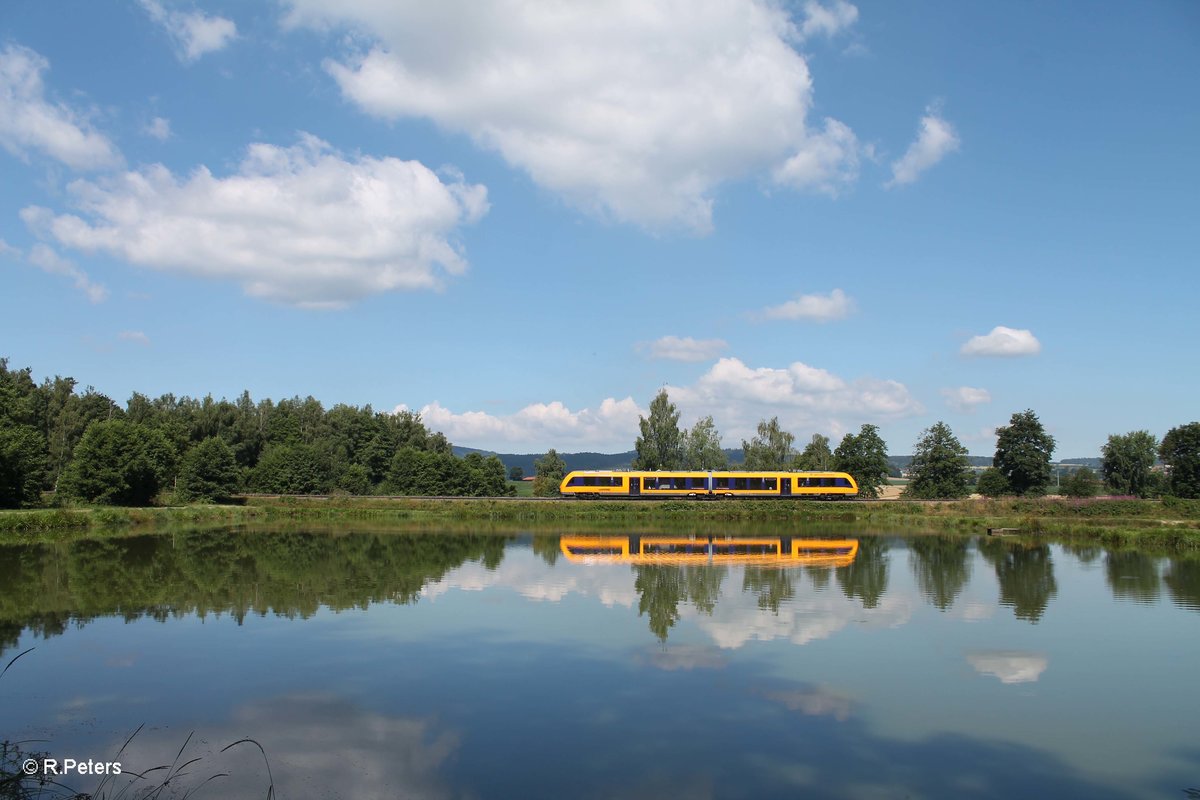 1648 210 als OPB 79716 Regensburg - Marktredwitz kurz vor Wiesau/Oberpfalz. 19.07.16