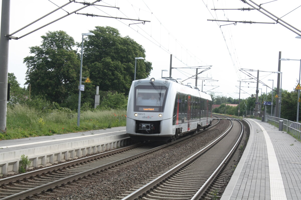 1648 413/914 als Leerfahrt bei der Durchfahrt in Z�beritz am 9.6.21