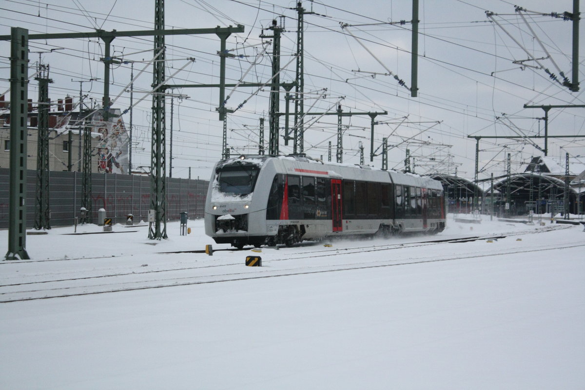 1648 453/953 verl�sst mit ziel Aschersleben den Bahnhof Halle/Saale Hbf am 10.2.21