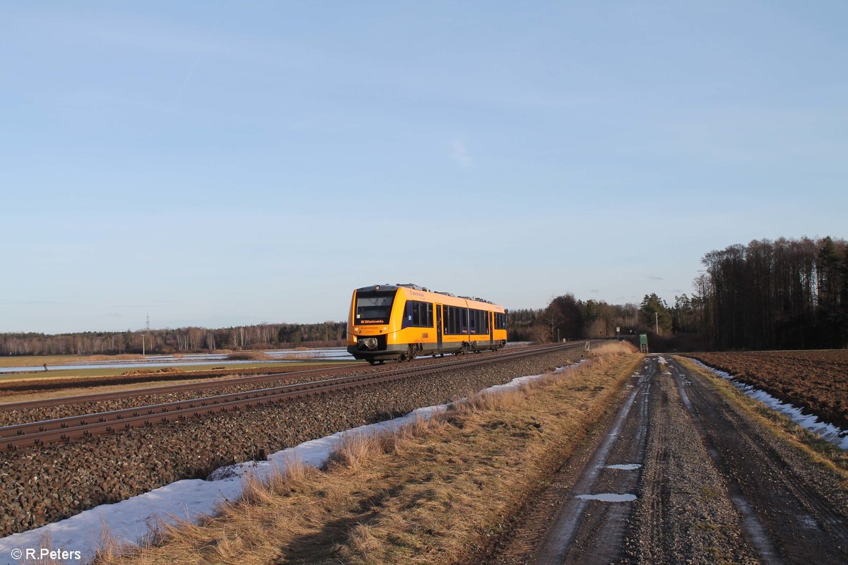 1648 711 als OPB 79730 Regensburg - Marktredwitz bei Oberteich. 19.02.21