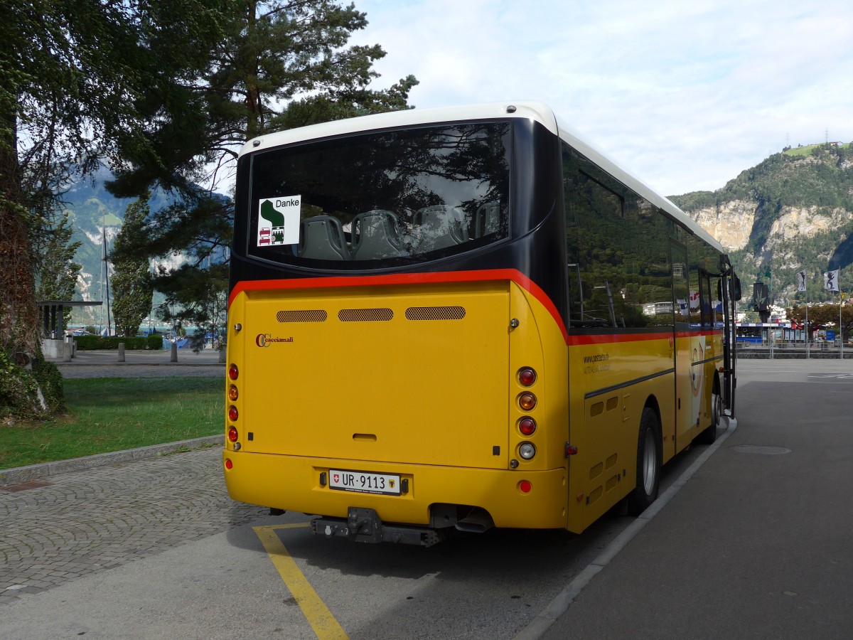 (164'894) - AAGU Altdorf - Nr. 62/UR 9113 - Cacciamali am 16. September 2015 beim Bahnhof Fl�elen