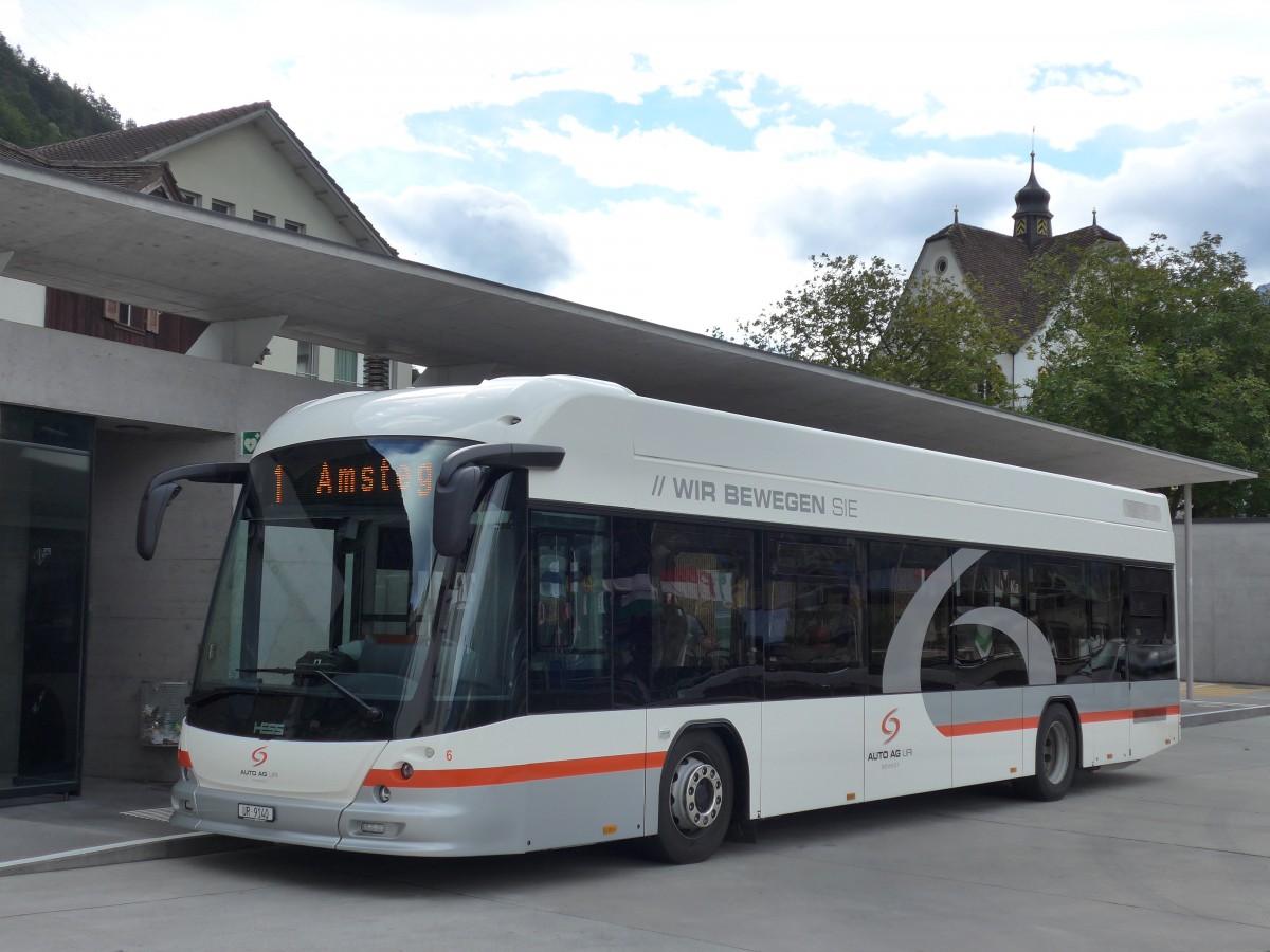 (164'901) - AAGU Altdorf - Nr. 6/UR 9140 - Hess am 16. September 2015 in Fl�elen, Hauptplatz