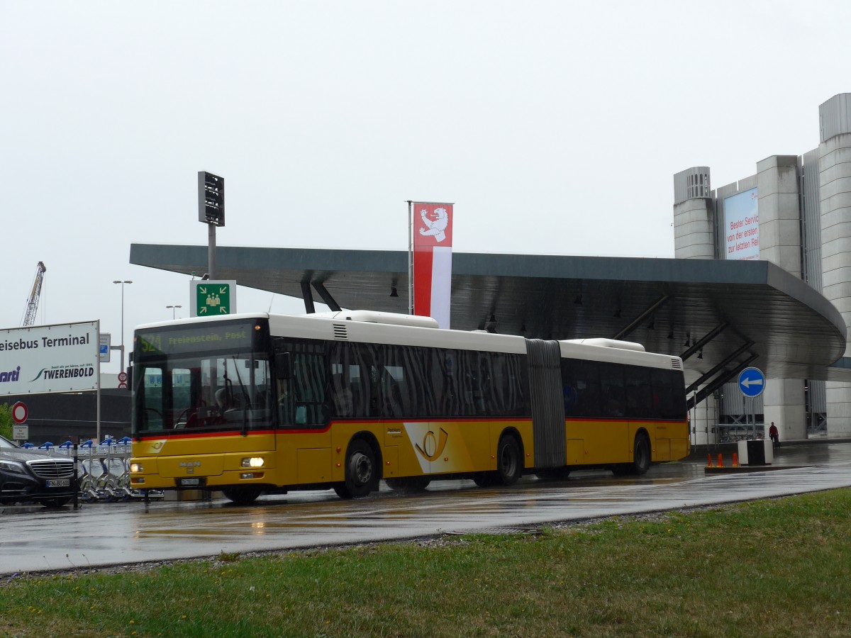 (165'026) - PostAuto Z�rich - Nr. 144/ZH 780'686 - MAN (ex Nr. 21; ex P 26'016) am 17. September 2015 in Z�rich, Flughafen