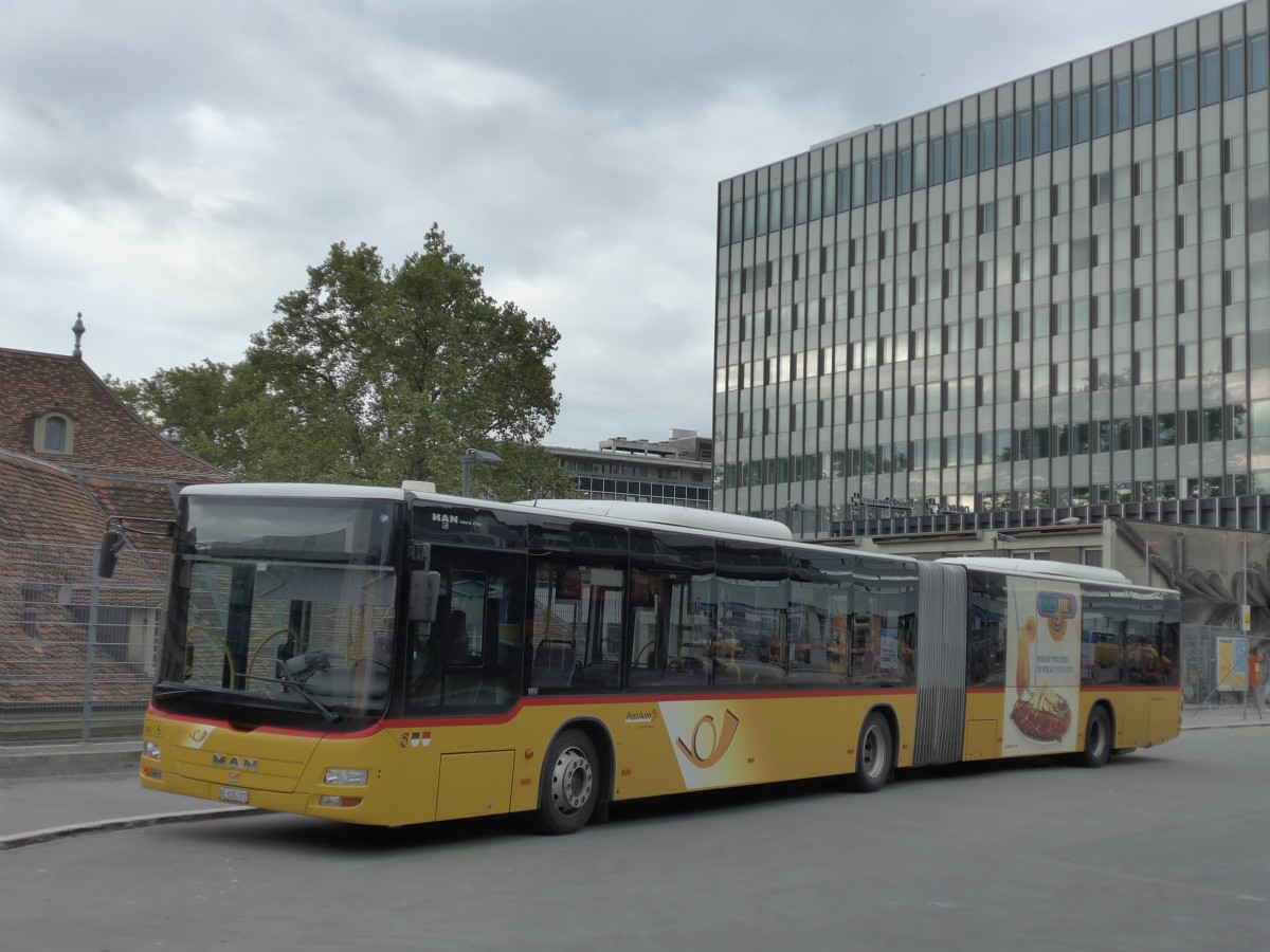 (165'051) - PostAuto Bern - Nr. 667/BE 615'372 - MAN am 18. September 2015 in Bern, Postautostation