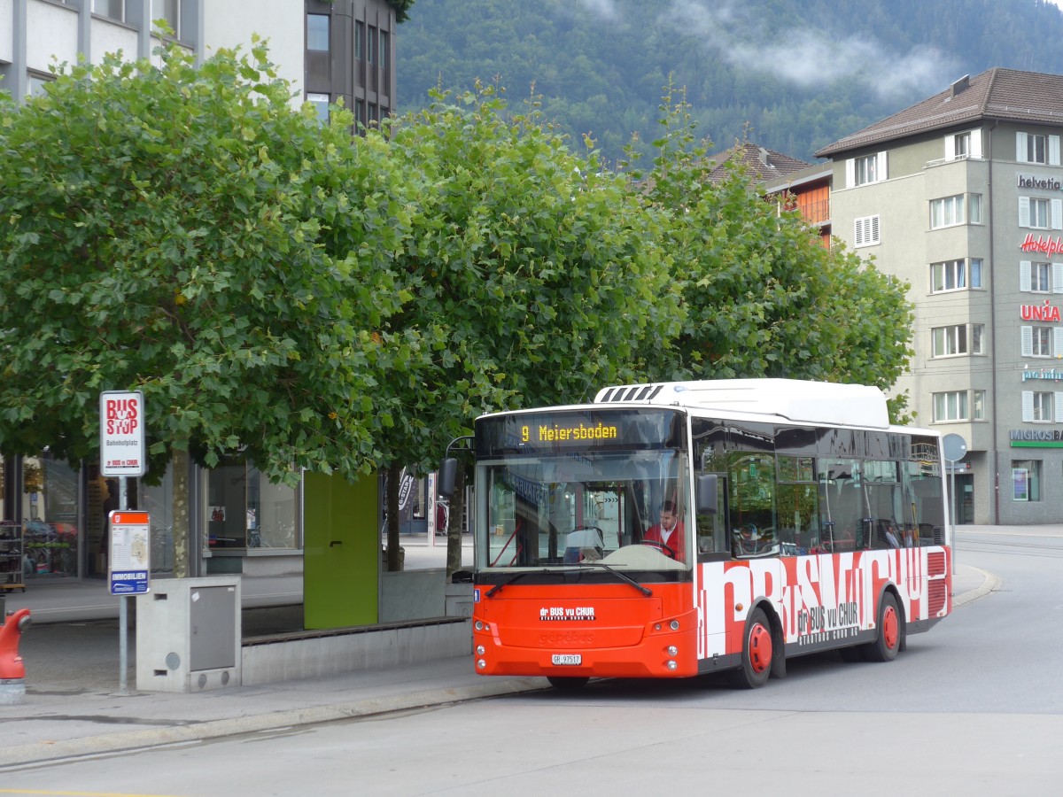 (165'206) - SBC Chur - Nr. 17/GR 97'517 - Otokar/G�p�bus am 19. September 2015 beim Bahnhof Chur