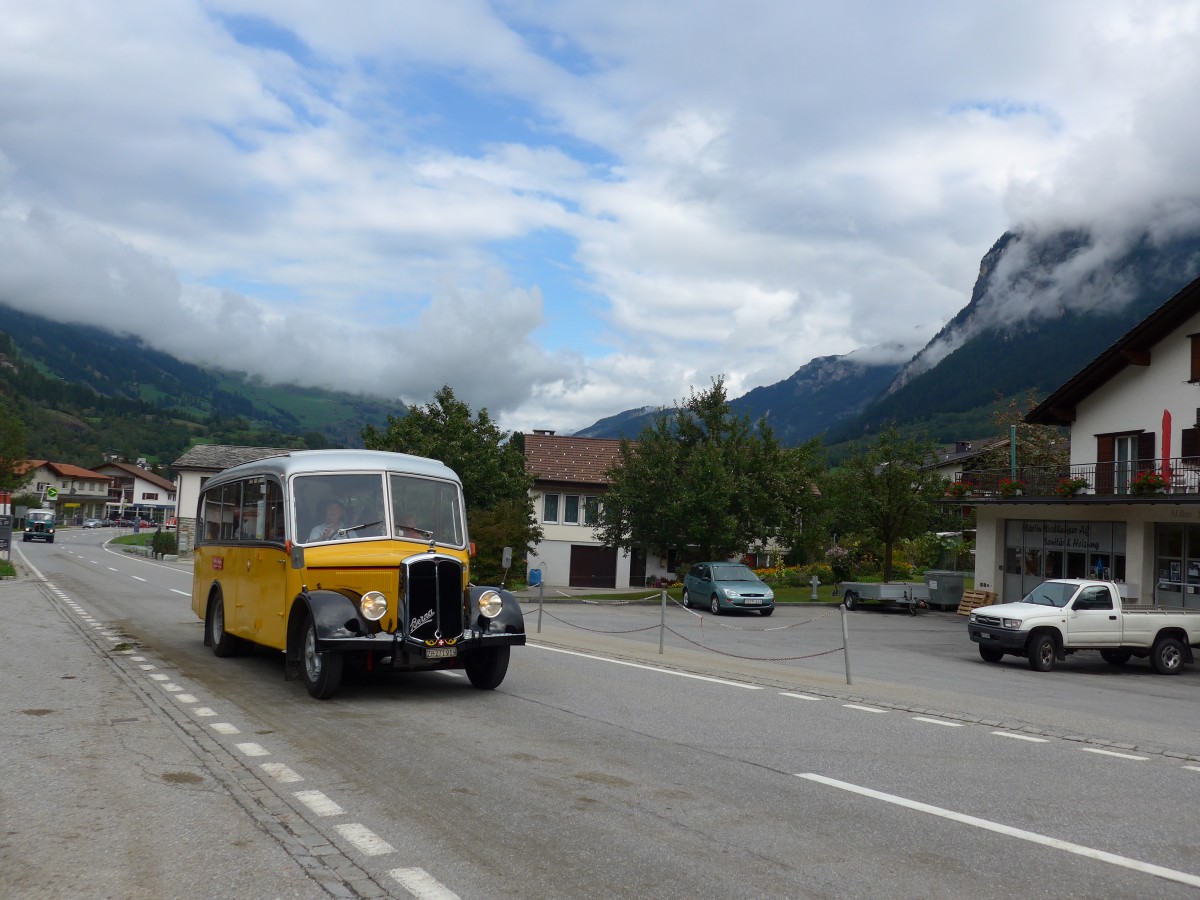 (165'385) - Hurter, Mnchaltdorf - ZH 271'919 - Berna/FHS (ex Volkart, Russikon; ex ASD Aigle; ex P 21'003) am 19. September 2015 in Andeer, Tgavugl