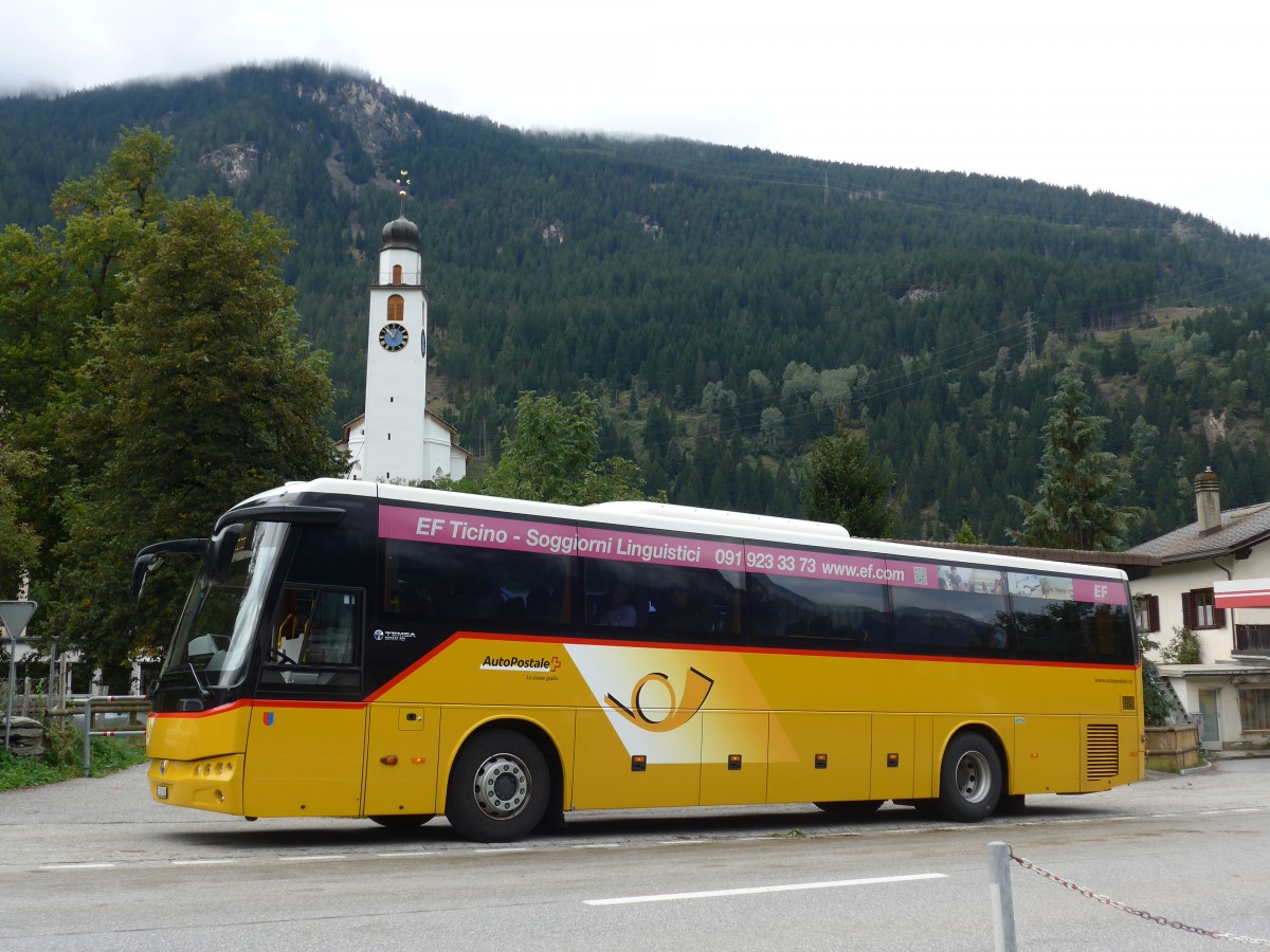 (165'422) - AutoPostale Ticino - TI 237'663 - Temsa am 19. September 2015 in Andeer, Tgavugl