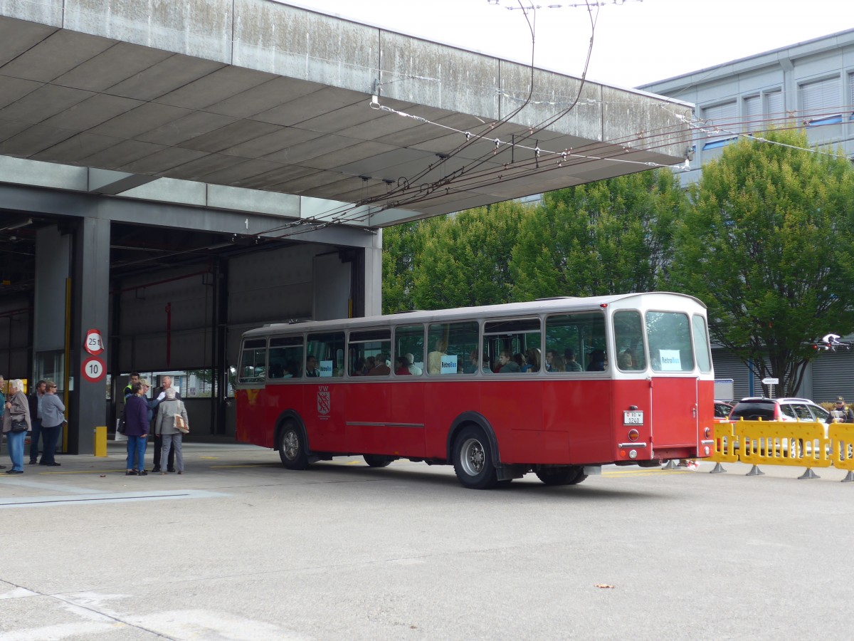 (165'869) - VW Winterthur (R�trobus) - Nr. 254/VD 1240 - Volvo/T�scher (ex Zivilschutz, Winterthur; ex VW Winterthur Nr. 254) am 26. September 2015 in Winterthur, Depot Gr�zefeld