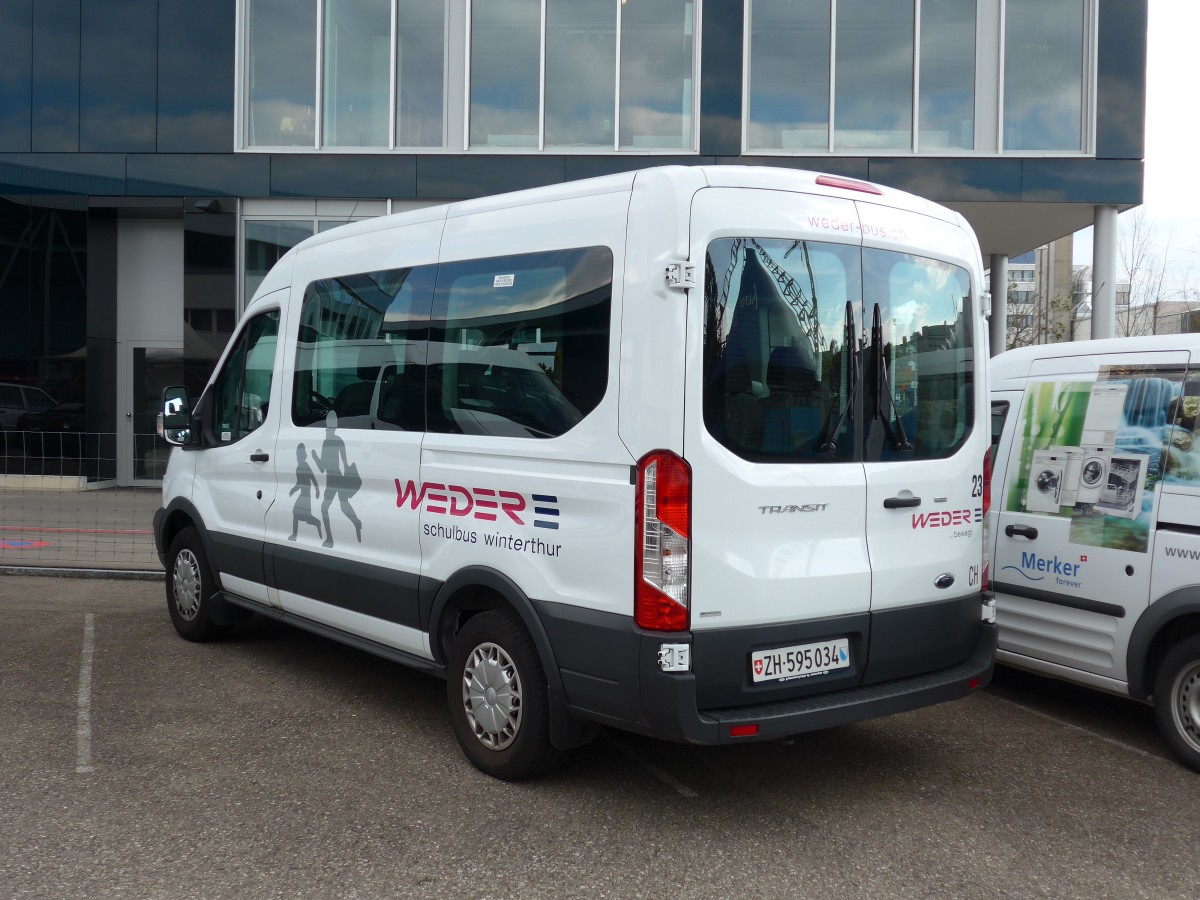 (165'904) - Weder, Schaffhausen - Nr. 23/ZH 595'034 - Ford am 26. September 2015 in Winterthur, Gr�zefeld