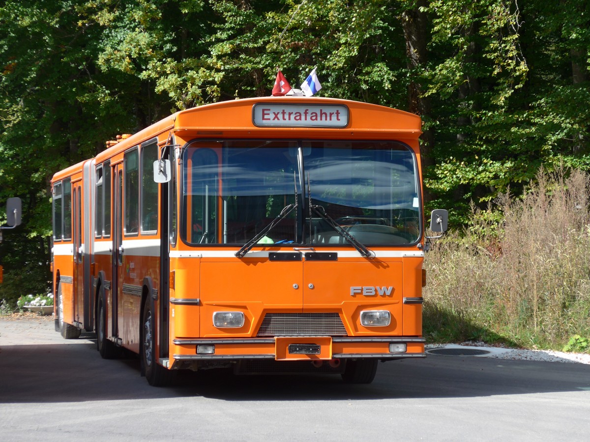 (165'955) - ZVB Zug (RWB) - Nr. 35 - FBW/Hess am 4. Oktober 2015 in Burgdorf, kihof Ziegelgut