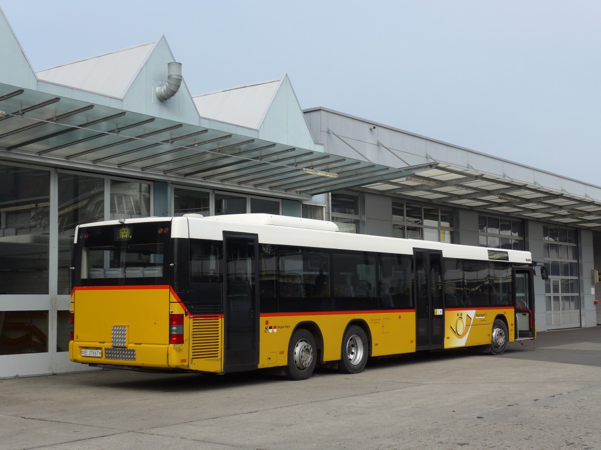 (166'289) - Engeloch, Riggisberg - Nr. 5/BE 27'667 - MAN (ex Nr. 13) am 22. Oktober 2015 in Thun, Garage STI