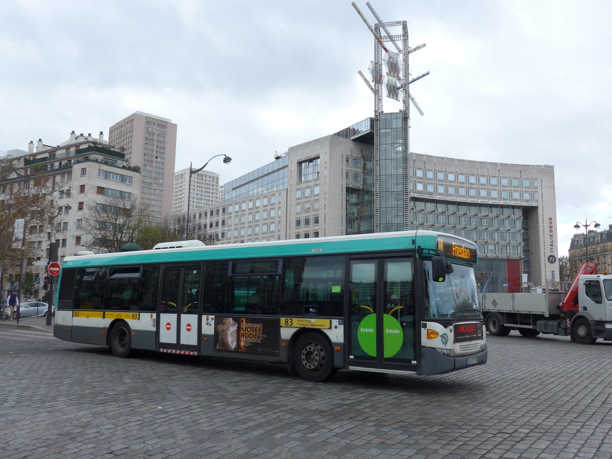 (166'862) - RATP Paris - Nr. 9359/264 QYQ 75 - Scania am 16. November 2015 in Paris, Place d'Italie