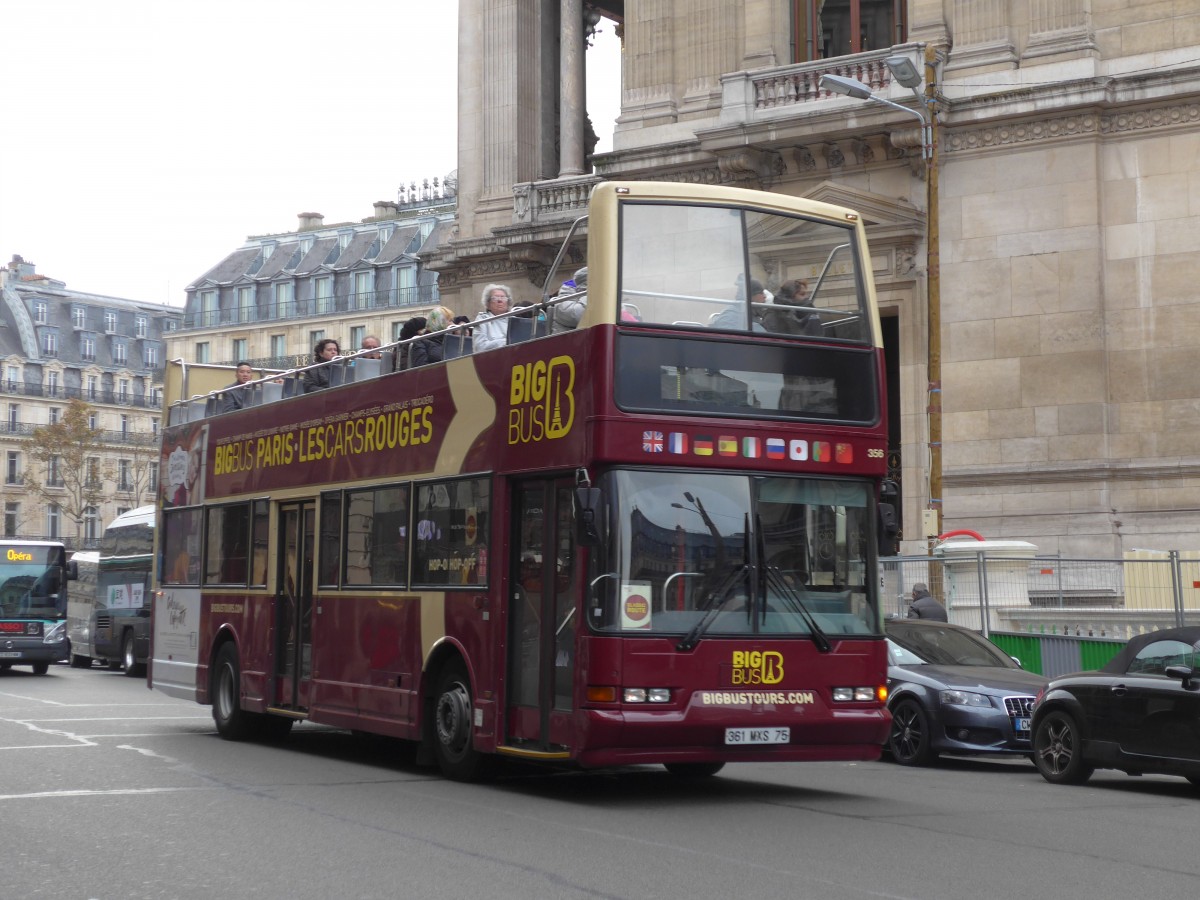 (166'949) - Big Bus, Paris - Nr. 356/361 MXS 75 - Volvo am 16. November 2015 in Paris, Op�ra