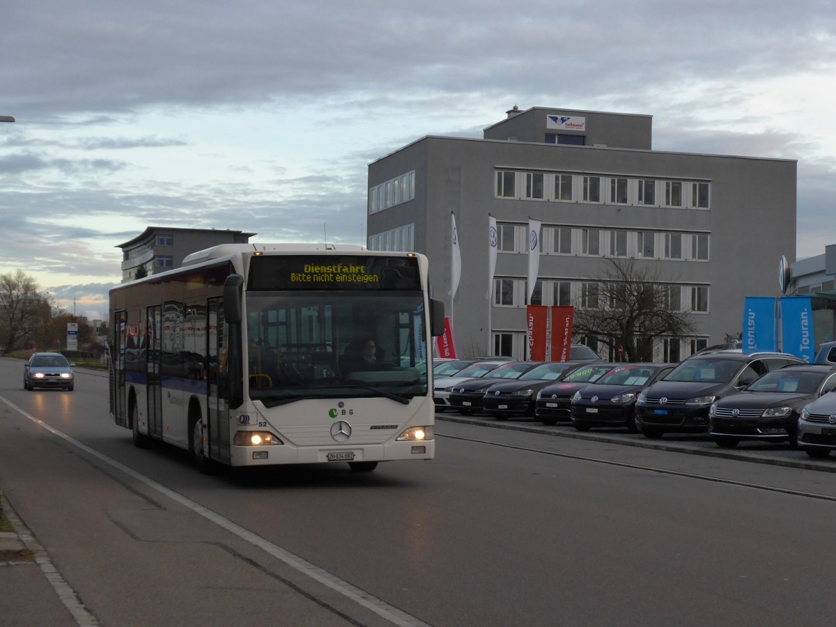 (167'447) - Welti-Furrer, Bassersdorf - Nr. 52/ZH 634'602 - Mercedes (ex Fr�hlich, Z�rich Nr. 602) am 19. November 2015 in Kloten, EvoBus