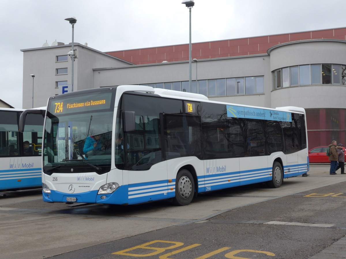 (167'516) - WilMobil, Wil - Nr. 256/SG 292'404 - Mercedes am 25. November 2015 beim Bahnhof Wil