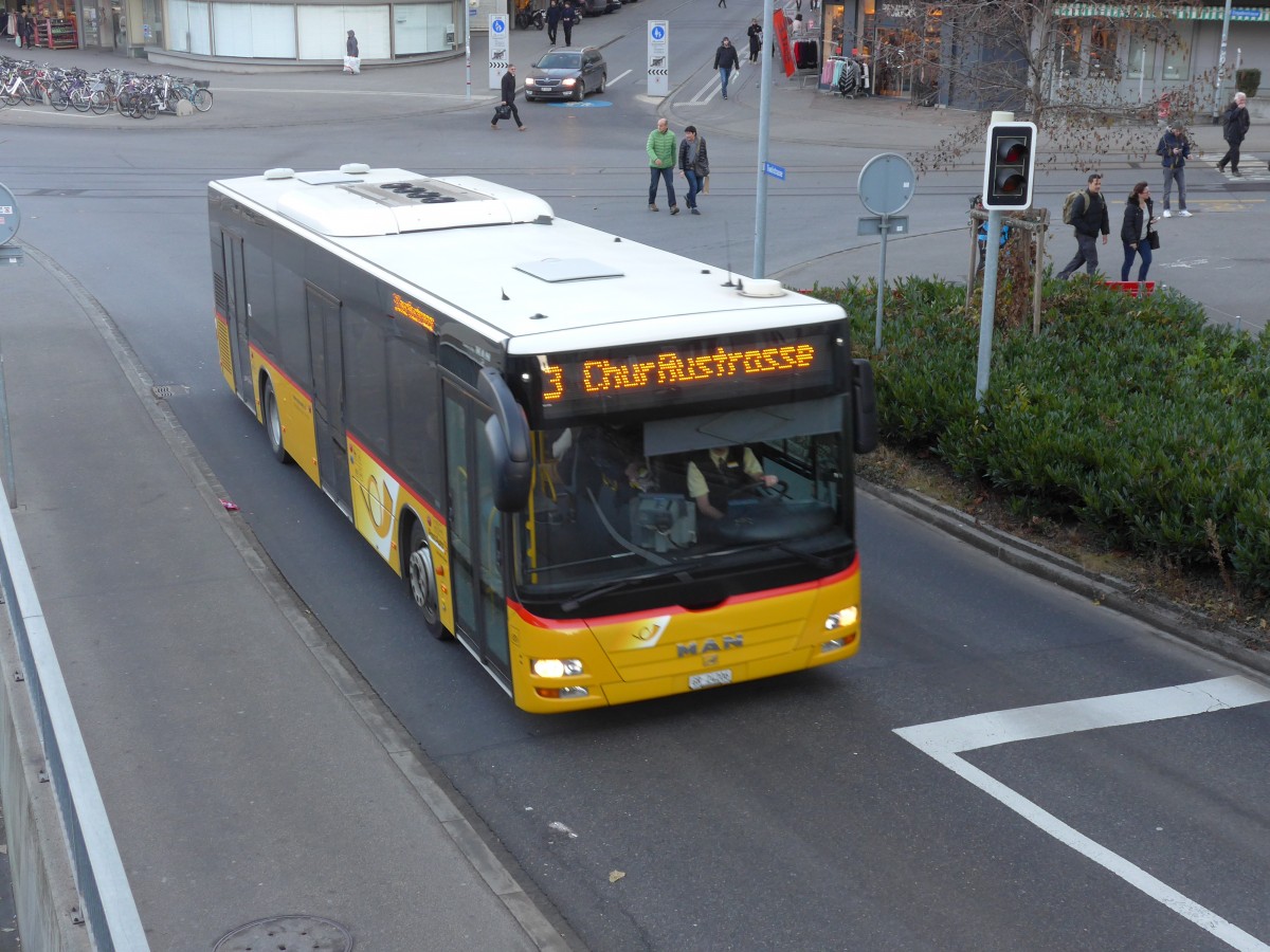 (168'096) - D�nser, Trimmis - GR 24'206 - MAN am 29. Dezember 2015 in Chur, Post 1