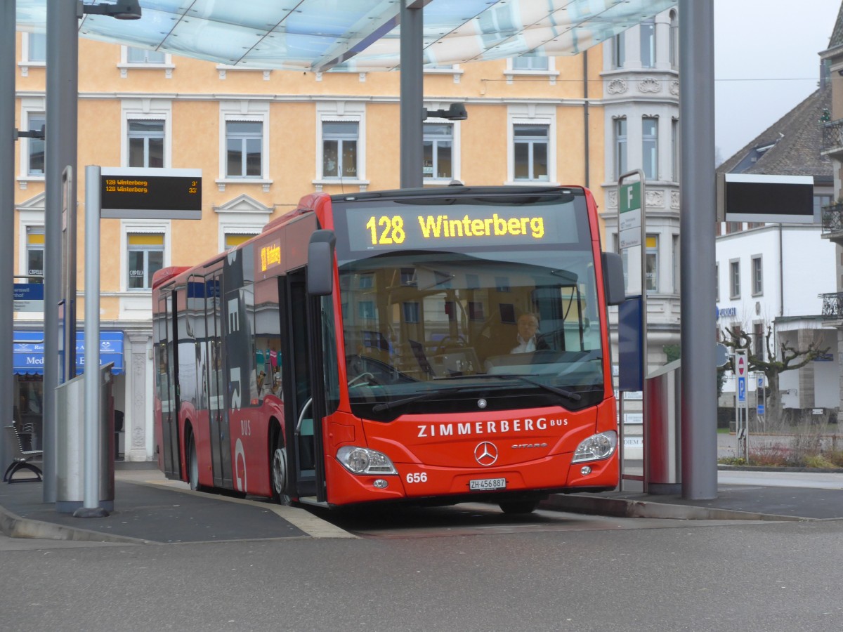 (168'198) - AHW Horgen - Nr. 656/ZH 456'887 - Mercedes am 1. Januar 2016 beim Bahnhof W�denswil