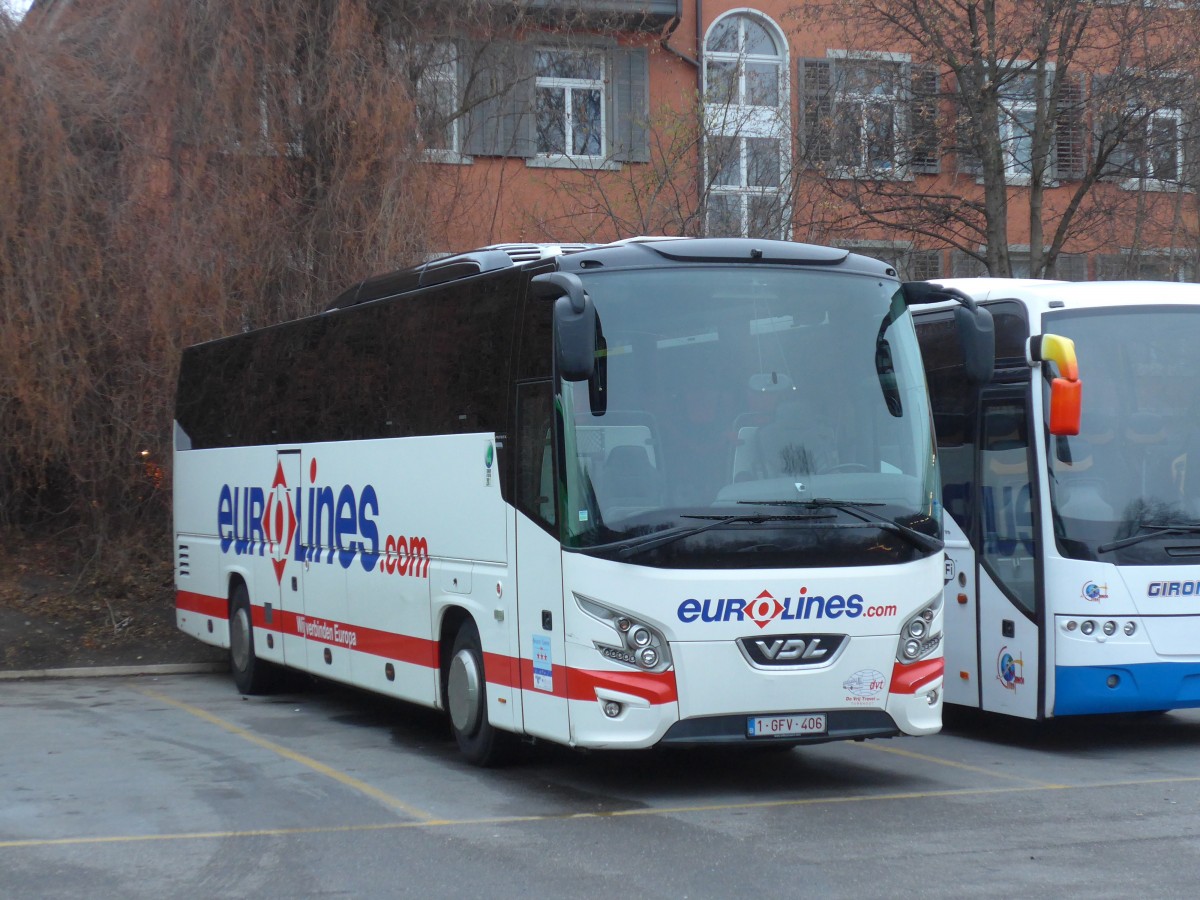 (168'221) - Aus Belgien: De Vrij, Turnhout - 1-GFV-406 - VDL am 1. Januar 2016 in Z�rich, Sihlquai