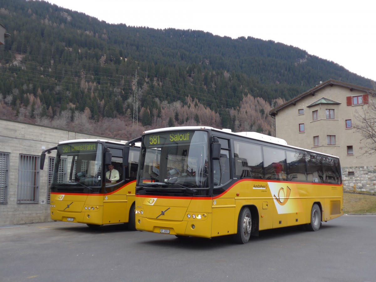 (168'231) - Demarmels, Salouf - GR 48'803 - Volvo am 2. Januar 2016 in Savognin, Post