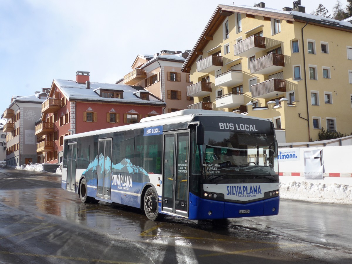(168'512) - Corvatsch Power, Silvaplana - GR 100'924 - VDL (ex VDL Bus-Center, D-B�ren) am 23. Januar 2016 in Silvaplana, Post
