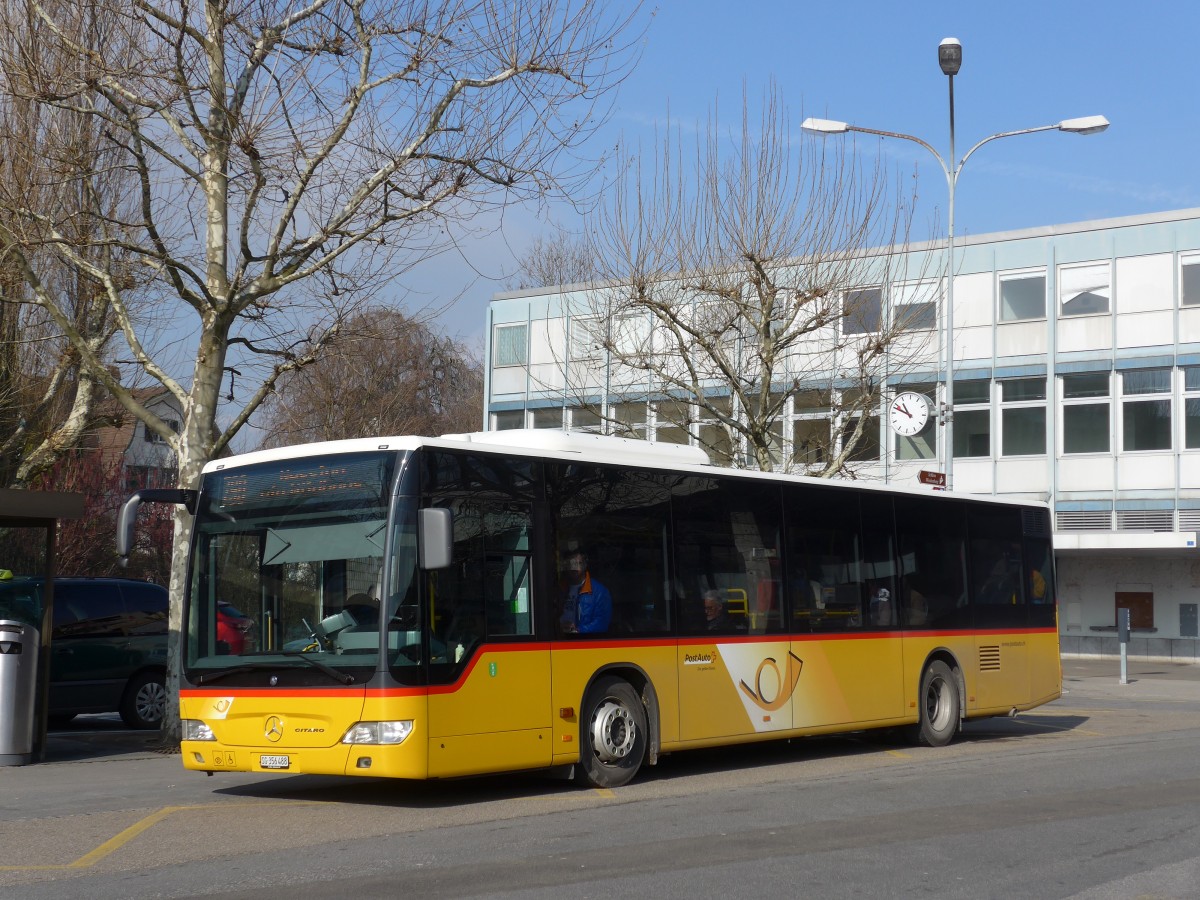 (168'949) - PostAuto Ostschweiz - SG 356'488 - Mercedes (ex Schmidt, Oberb�ren) am 27. Februar 2016 beim Bahnhof Buchs