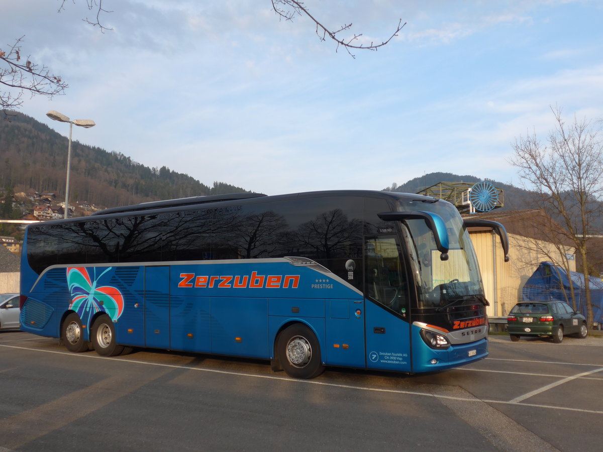 (169'345) - Zerzuben, Visp-Eyholz - Nr. 7/VS 59'848 - Setra am 20. M�rz 2016 in Thun, Seestrasse