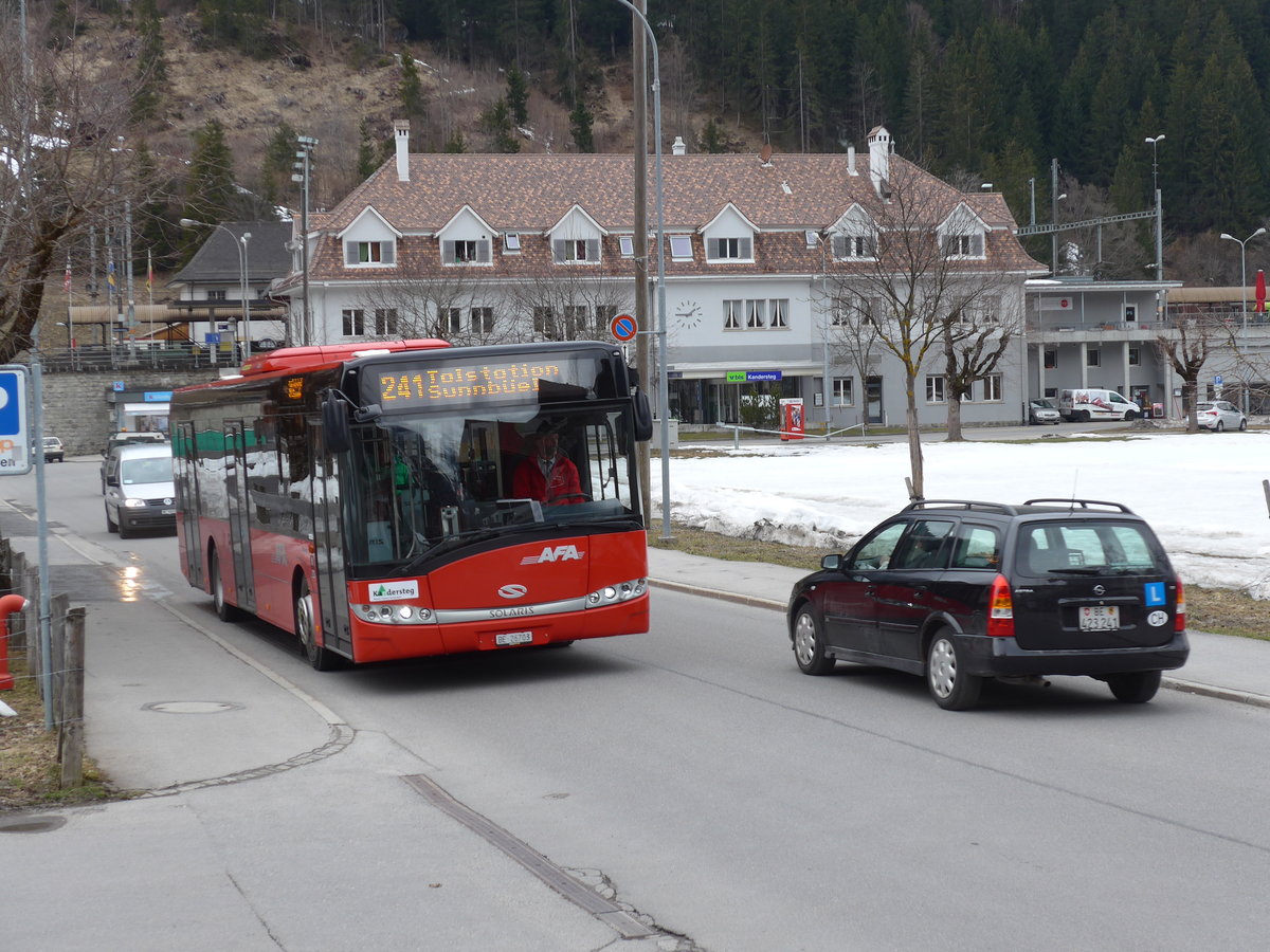 (169'514) - AFA Adelboden - Nr. 30/BE 26'703 - Solaris am 27. Mrz 2016 in Kandersteg, Bahnhofstrasse