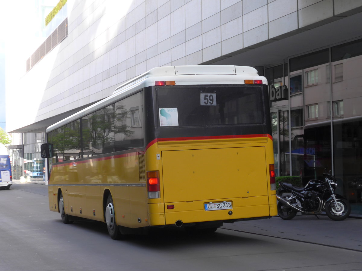 (171'071) - Schr�der, Langenau - UL-SC 318 - Setra (ex PostAuto/PU) am 19. Mai 2016 in Ulm, Rathaus Ulm