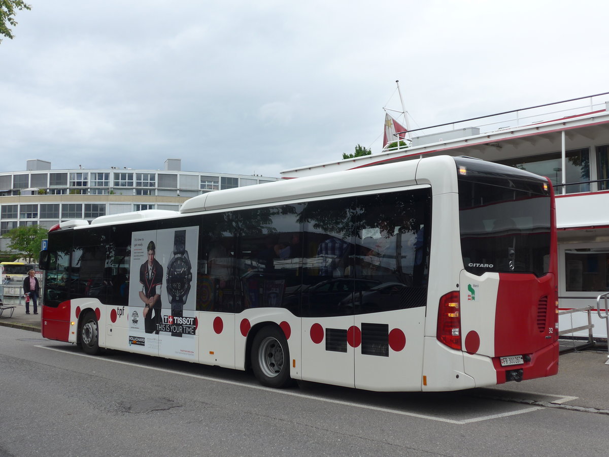 (171'673) - TPF Fribourg - Nr. 32/FR 300'287 - Mercedes am 11. Juni 2016 bei der Schiffl�ndte Thun