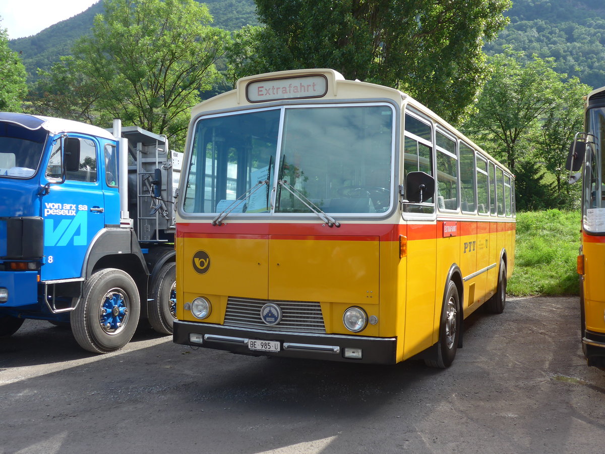 (171'995) - Zimmermann, Niederwangen - BE 985 U - Saurer/T�scher (ex P 24'632) am 25. Juni 2016 in Aigle, Saurertreffen