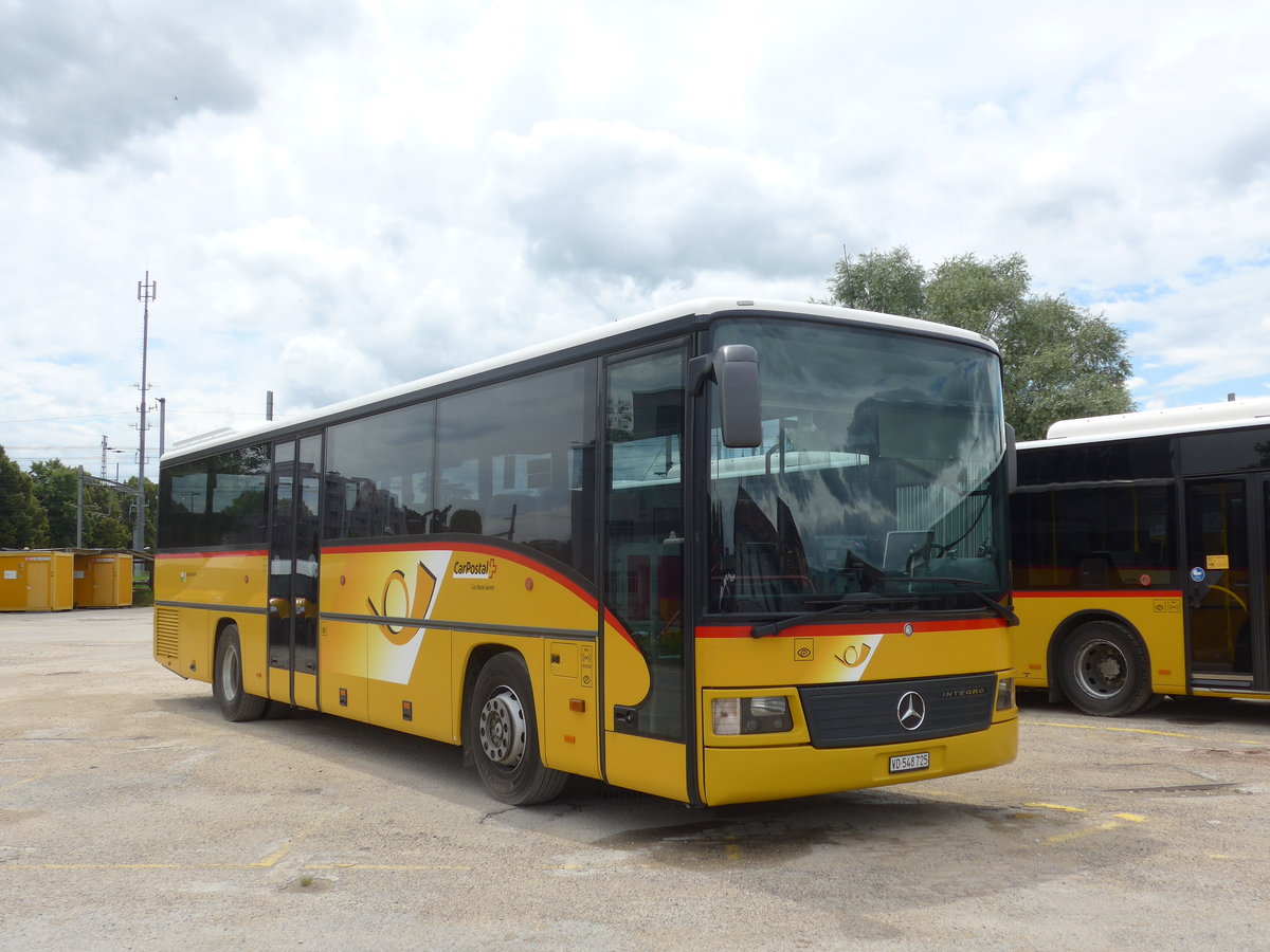 (172'166) - CarPostal Ouest - VD 548'725 - Mercedes am 25. Juni 2016 in Yverdon, Garage