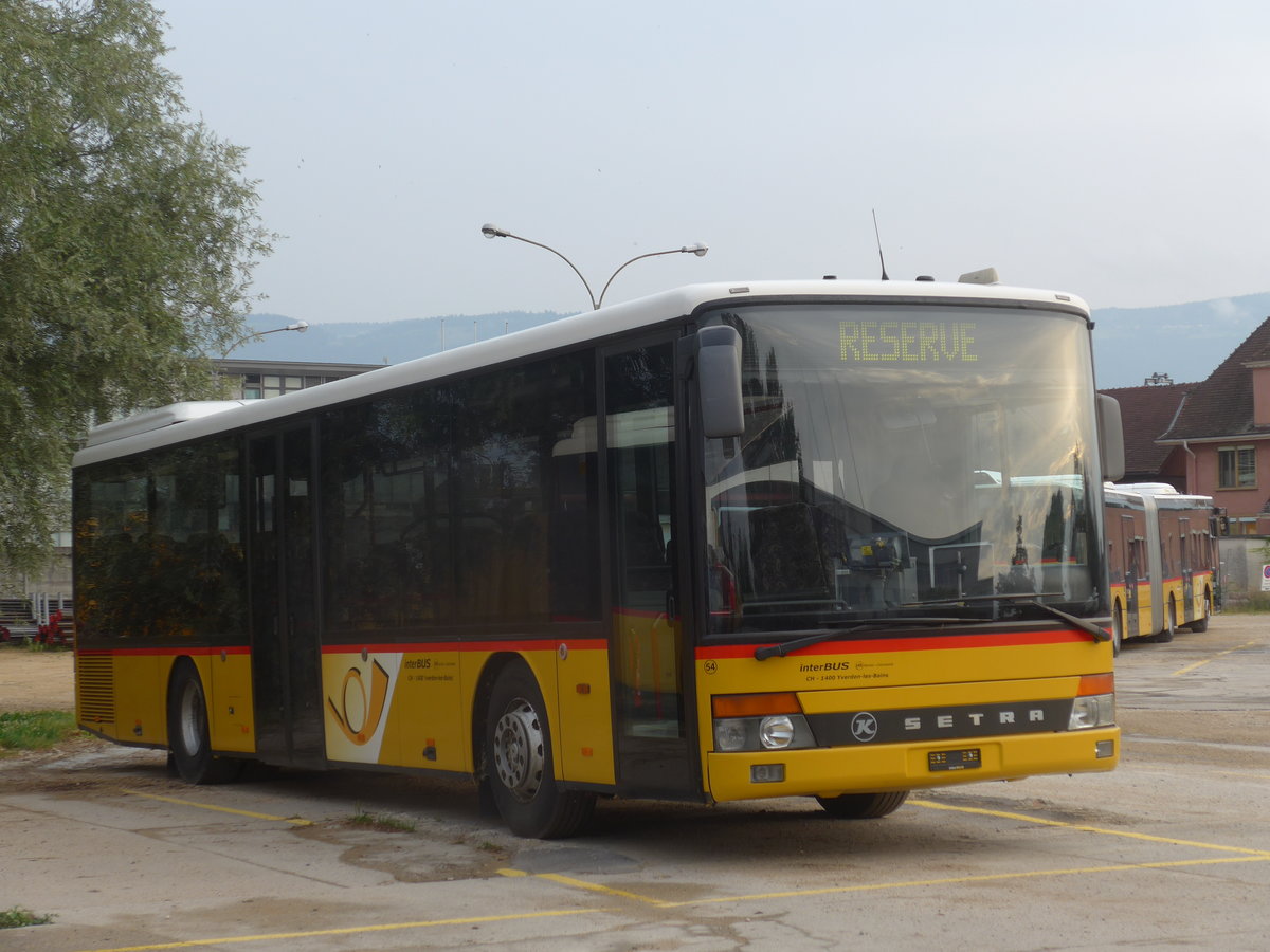 (173'241) - Interbus, Yverdon - Nr. 54 - Setra (ex CarPostal Ouest; ex P 25'645) am 22. Juli 2016 in Yverdon, Postgarage