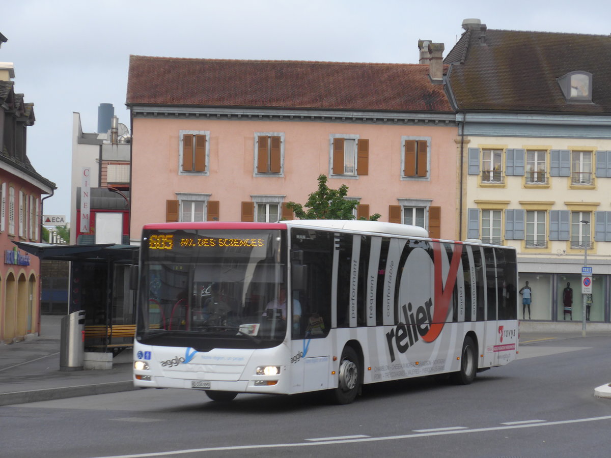 (173'250) - TRAVYS Yverdon - VD 550'090 - MAN am 22. Juli 2016 in Yverdon, Bel-Air