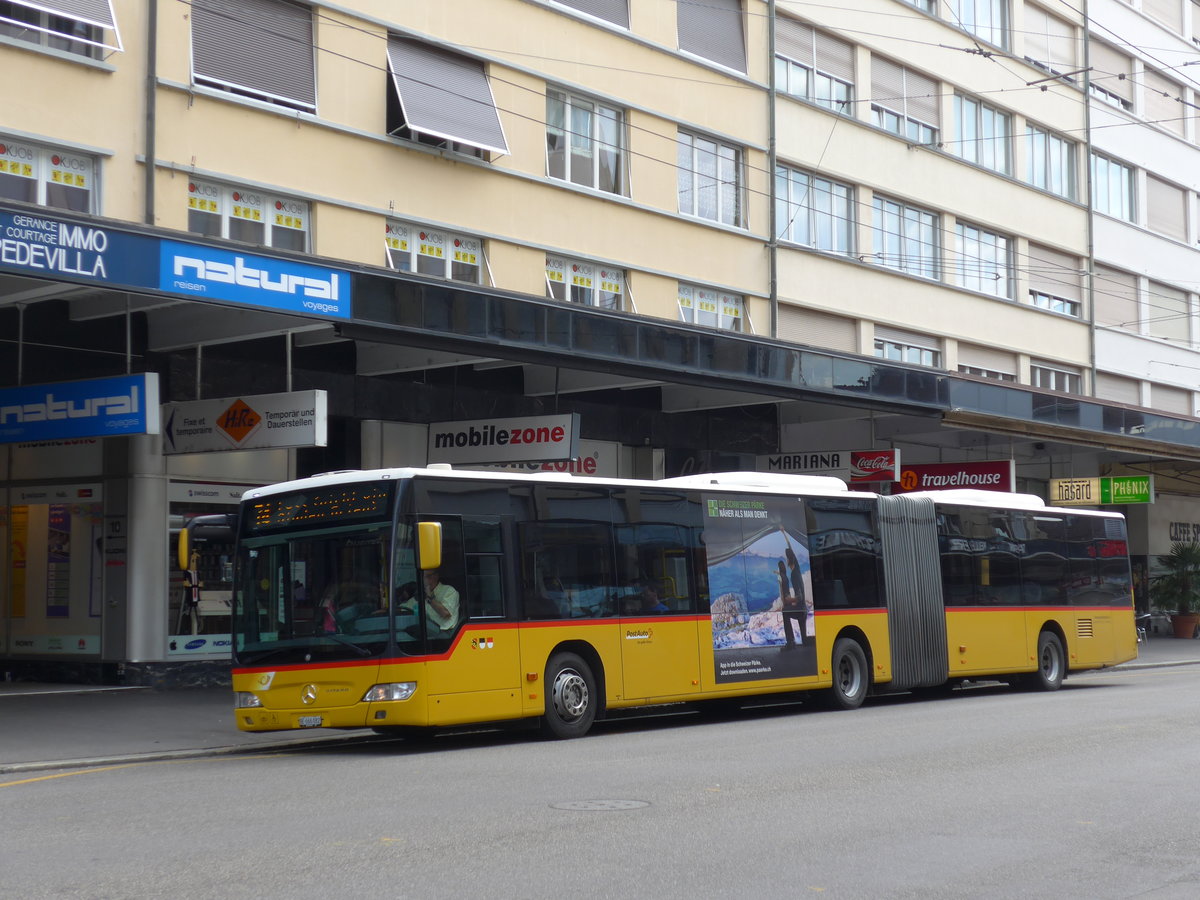 (173'612) - AVA Aarberg - Nr. 9/BE 666'082 - Mercedes am 1. August 2016 beim Bahnhof Biel